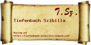 Tiefenbach Szibilla névjegykártya